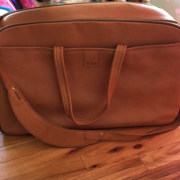 hartmann leather suitcase